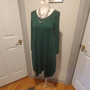 Green cotton dress